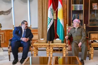 Serok Mesûd Barzanî û serokê Hevpeymaniya Ezim li Pîrmamê li ser avakirina hikûmeta nû ya Iraqê civiyan