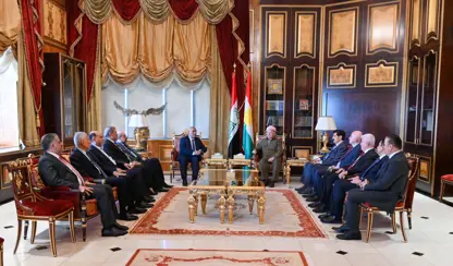 Mesud Barzani, Irak Davet Partisi heyetini kabul etti