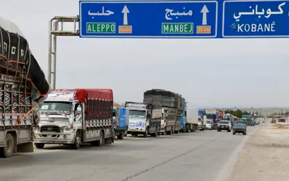 BM’den Kobani’ye 27 TIR’dan oluşan yeni yardım konvoyu