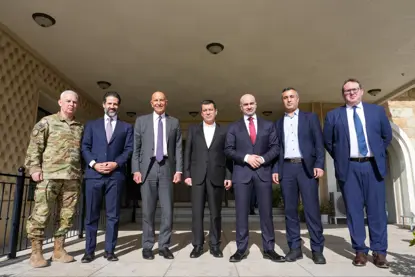 Bafil Talabanî, Mazlum Abdi û Tom Barrack li Silêmaniyê civiyan