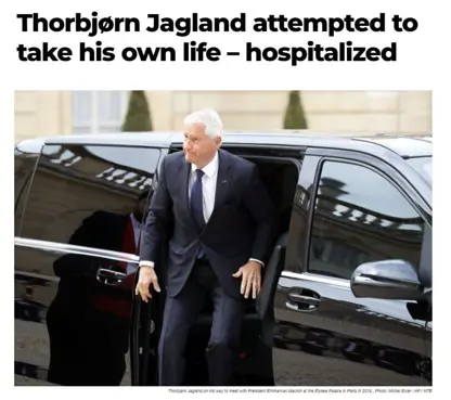 سەرۆک وەزیرانی پێشووی نەرویج دوای لێکۆڵینەوە لە پەیوەندییەکانی "ئێپستین" کۆتایی بە ژیانی خۆی هێنا