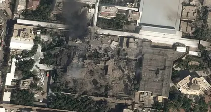 NYT, Hamaney’in yerleşkesindeki hasarın görüntülerini paylaştı! 