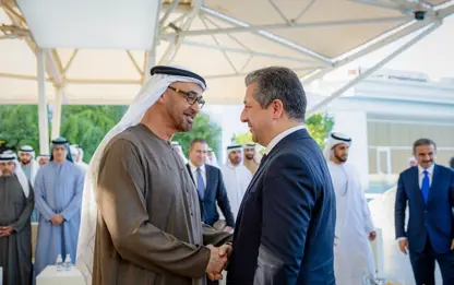 Mesrûr Barzanî bi El-Nehyan re civiya: Sûriye jî hate gotûbêjkirin