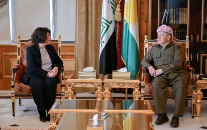 Mesud Barzani, Kürt siyasetçi Berivan Aymaz’ı kabul etti