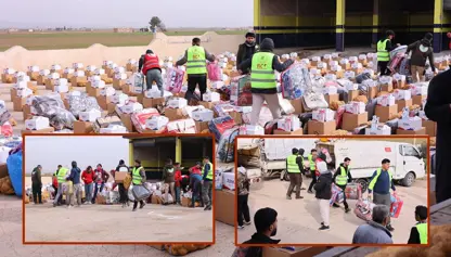 Dezgeha Xêrxwazî ya Barzanî li Amûdê alîkarî gihand 500 malbatan