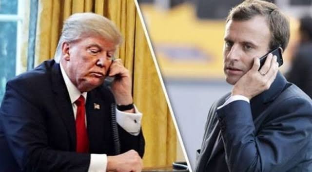 Trump ve Macron görüstü: Karar uluslararasi hukaka aykiri