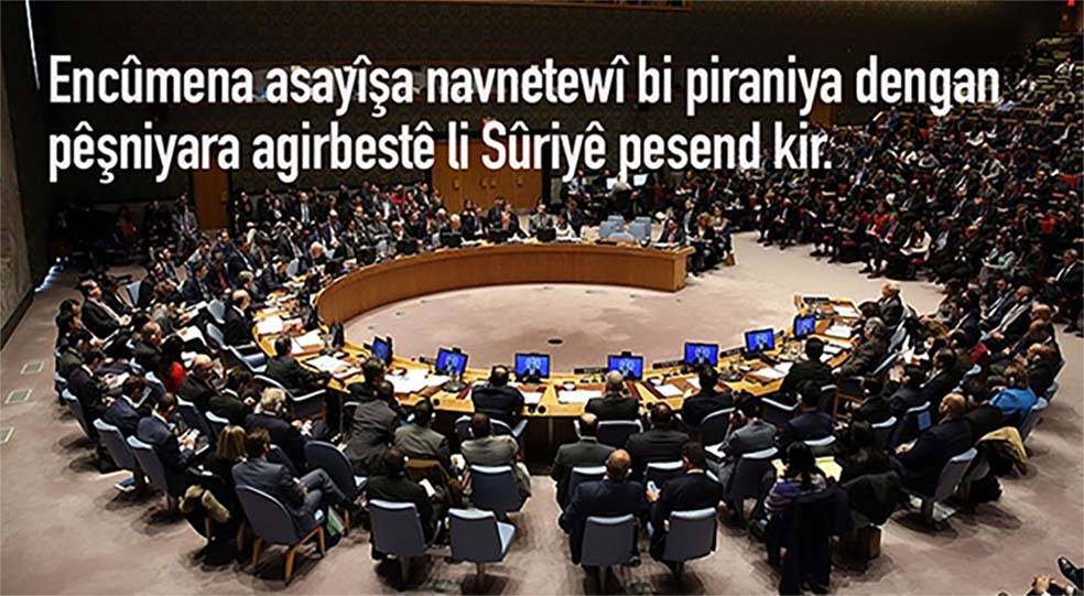 Pêsneyara Agirbest li Sûriyê li ser daxwaza...