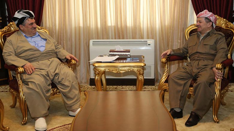 Serok Barzanî pîrozbahî li Mihemed Hacî Mehmud kir