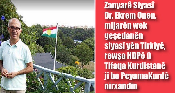 “Divabû tifaqa Kurdistanî ji derveyî HDPê li rêyekê geriyaba"