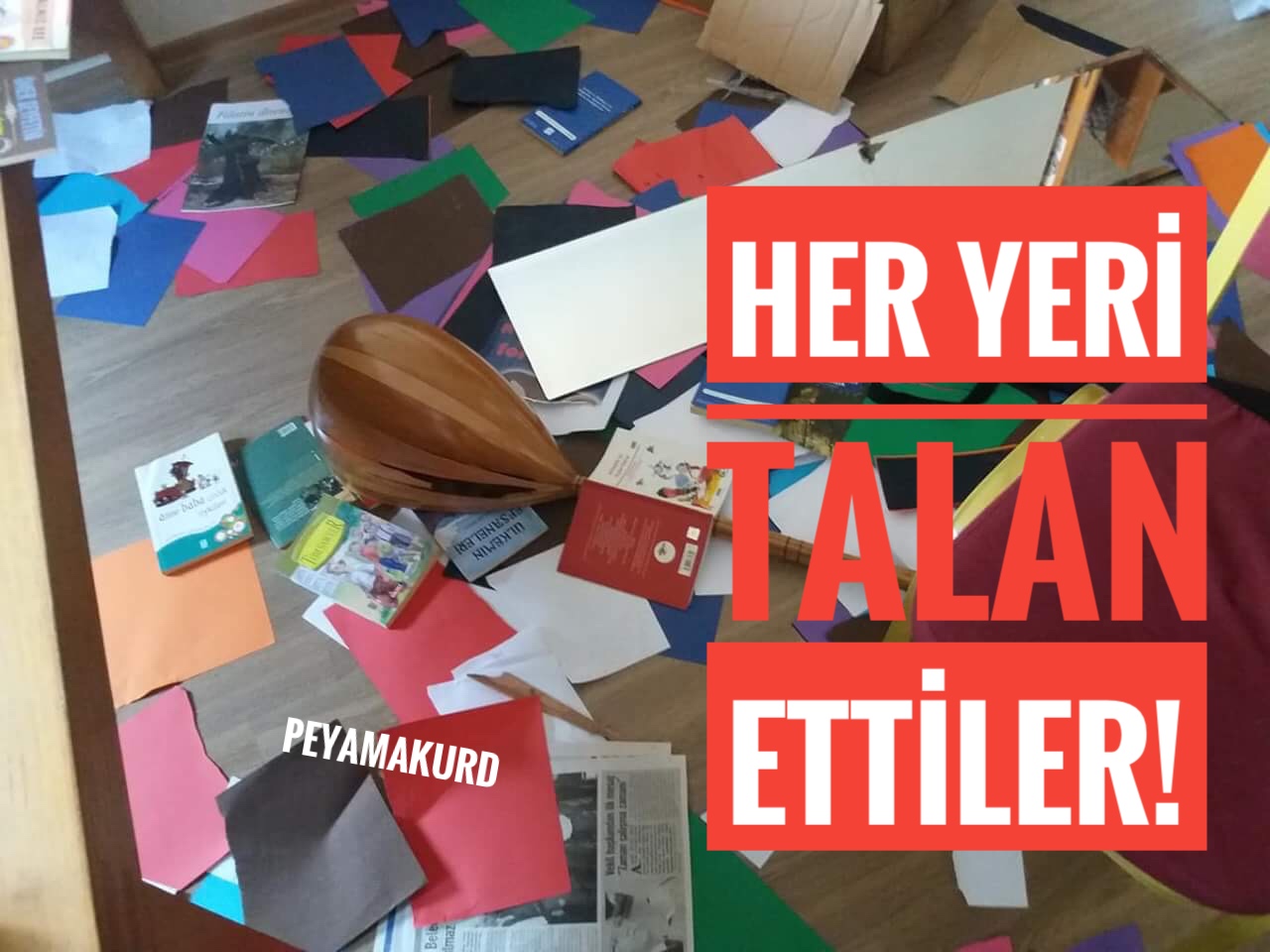 Polis HDP binasini basti “tahtaya ise o sözleri” yazdi!