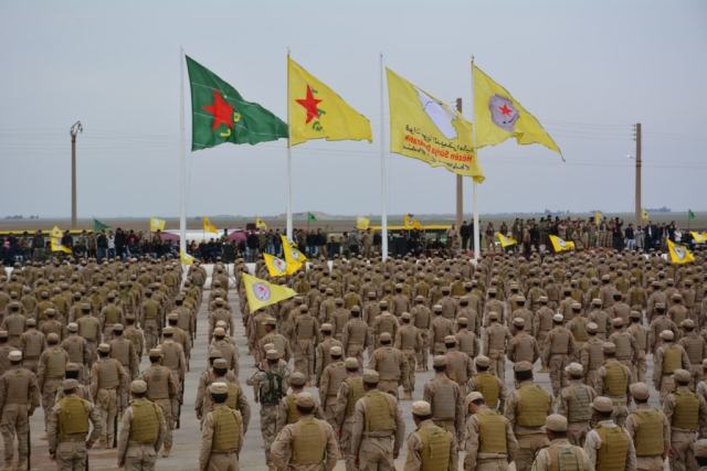 YPG’den 3.500 kisilik Askeri Tören