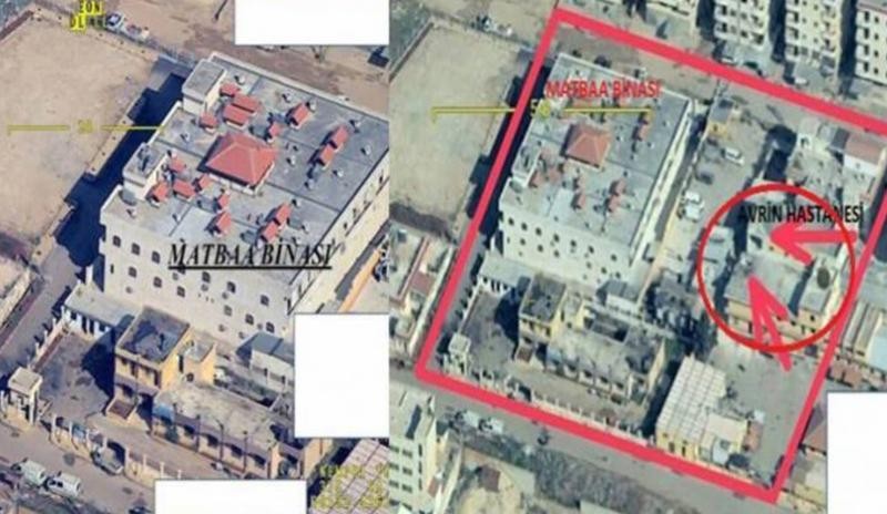 TSK vurmadik dedi, Google görüntüleri yayinladi! Iste Avrin Hastanesinin son hali!