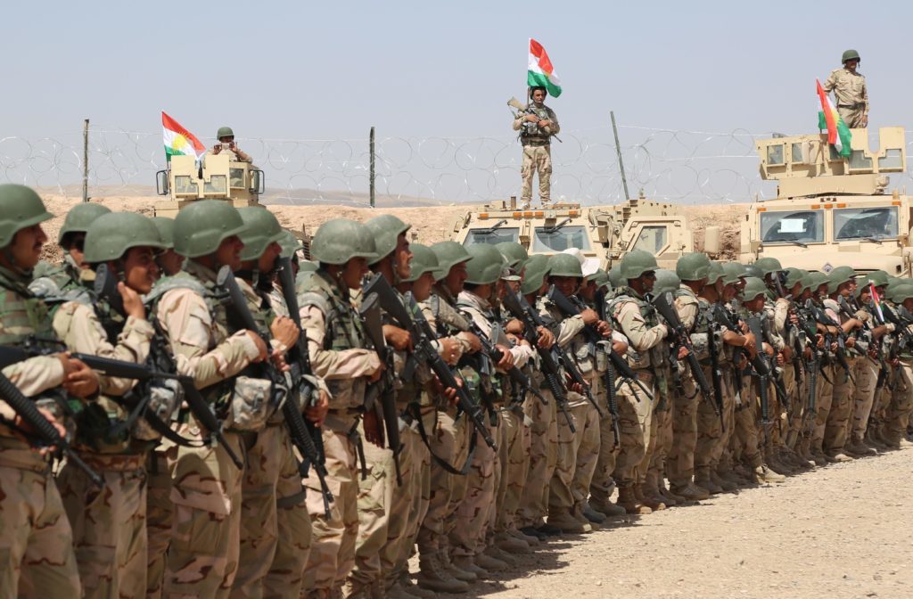 Italyan askerlerden Pesmerge’ye egitim