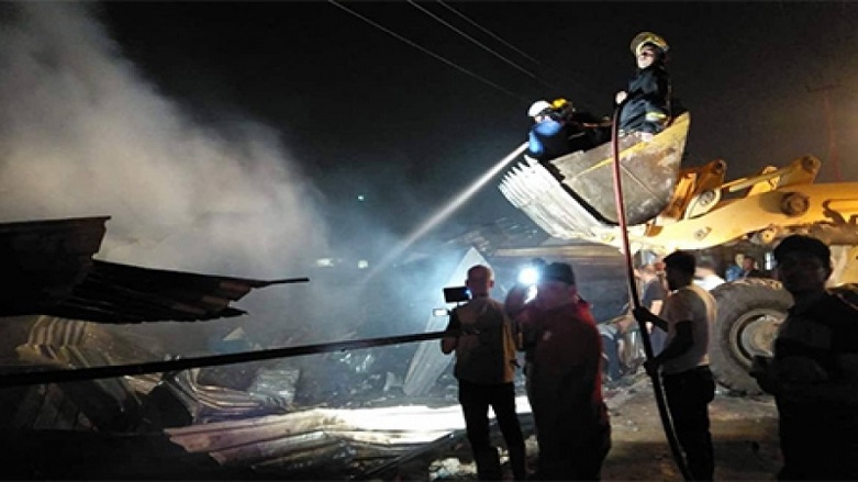 Erbil’de yangin faciasi, 120 isyeri yok oldu…