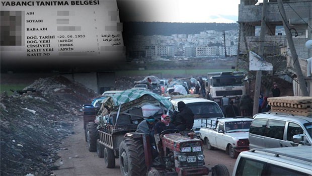 Efrin halkina Türkçe hazirlanan kimlikler dagitiyorlar!