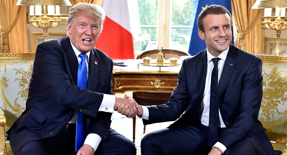 Trump û Macron pêwendiyeke telefonî pêkanîn