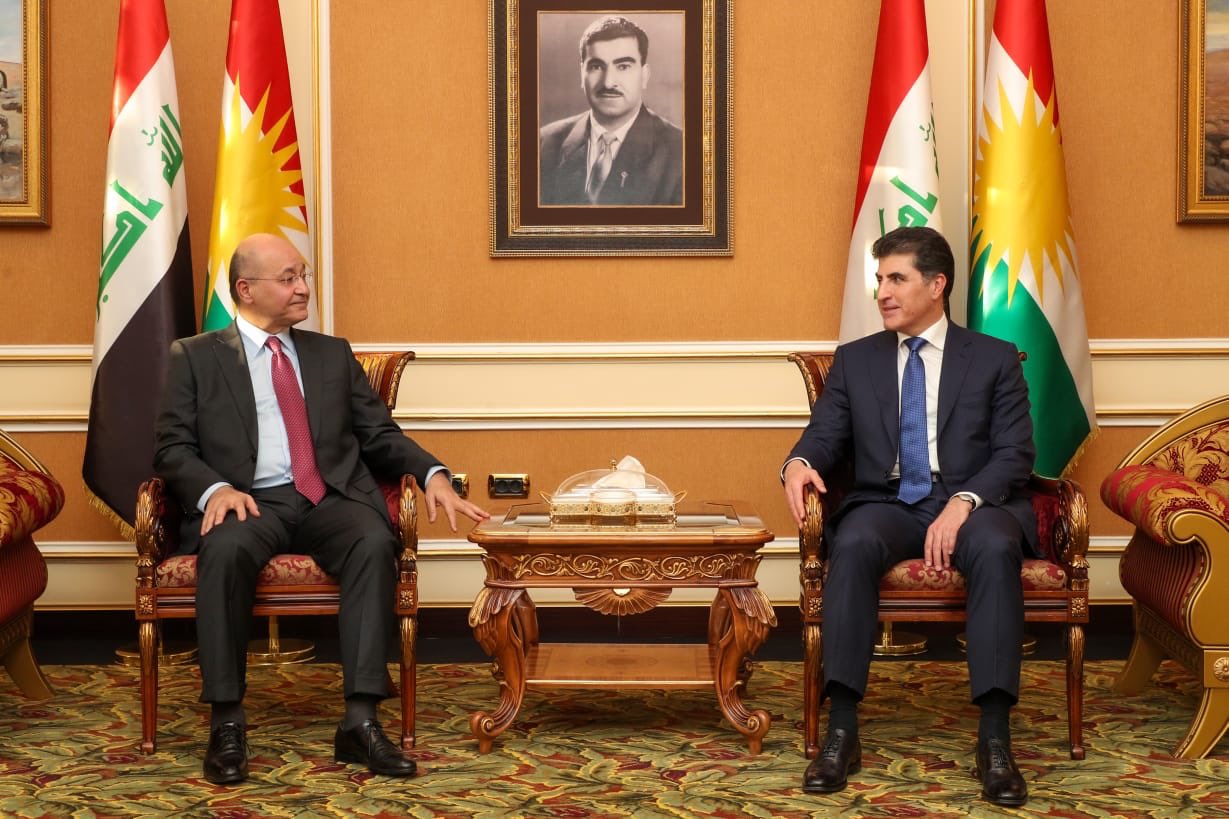 Berhem Salih gihîst Hewlêrê û bi Nêçîrvan Barzanî hat ba hev