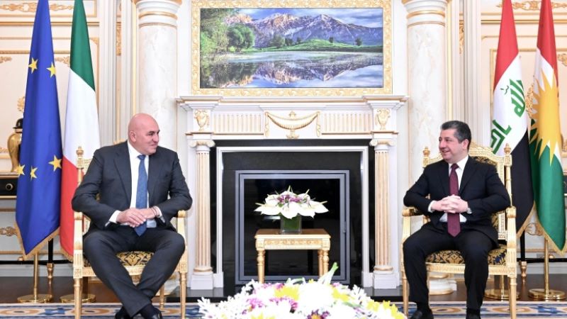 Serokwezîr Barzanî, pêswazî li Wezîrê Berevaniya Îtalyayê kir