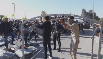 Alîgirên Hizbullahê hewil didin bi ser Balyozxaneya Amerîka de bigirin