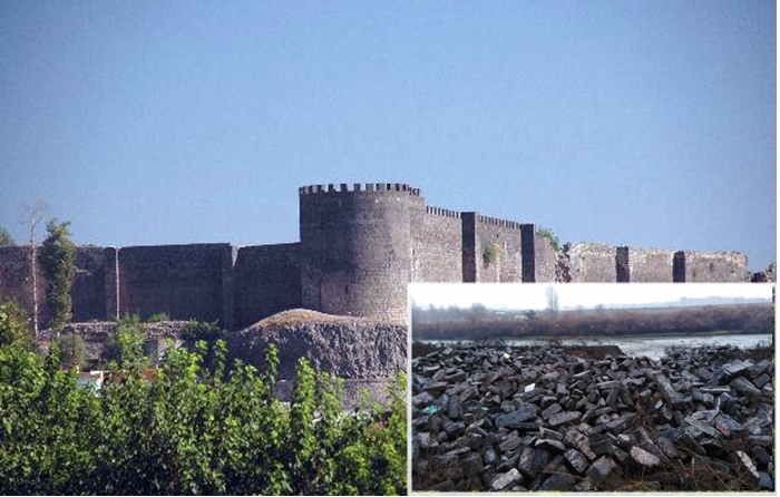 Qemyona kevirên dîrokî yên Sûra Amedê bi 8-15 hezar TLyî tê firotin