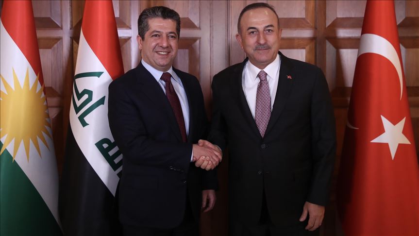 Serokwezîr Barzanî û Çavusoglu civiyan