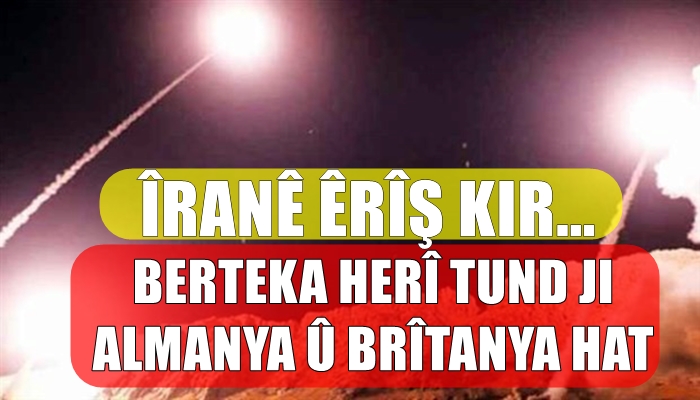 Ji NY heta NATOyê kê çi bertek nîsanî êrîsa Îranê da?...