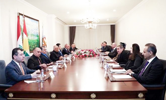 Nêçîrvan Barzanî bi serokên partiyên Kurdistanê re civiya