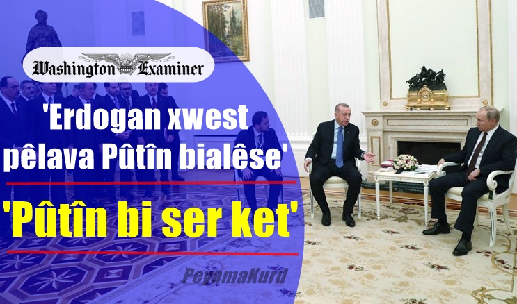 'Diviyabû Erdogan nehista Pûtîn careke din pê bilîsta'