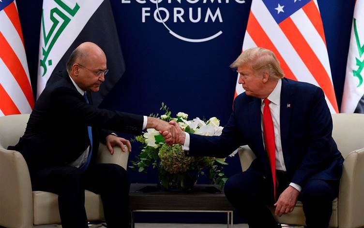 DAVOS | Trump bi Berhem Salih re hevdîtinek pêk anî