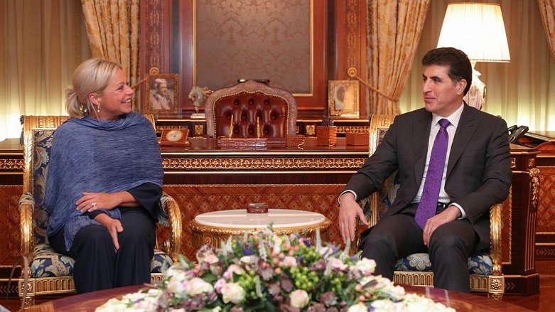 Nêçîrvan Barzanî ligel nûnera taybet a NYyê li Iraqê civiya