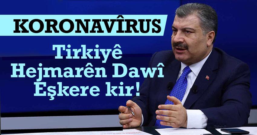 58 mirî û 1639 pêketiyên nû hatin tomarkirin