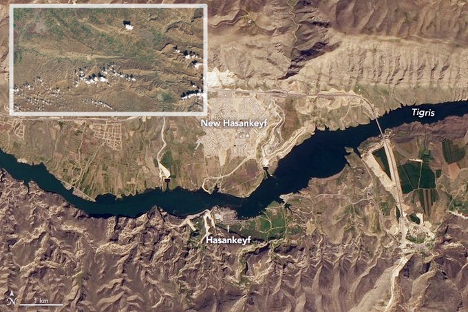 NASAyê ji fezayê wêneyê binavkirina Heskîfê girt: Bedelê vê heye!