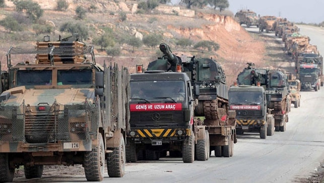 SOHR: Tirkiyê karwaneke leskerî ya din derbasî nav erda Sûriyê kir