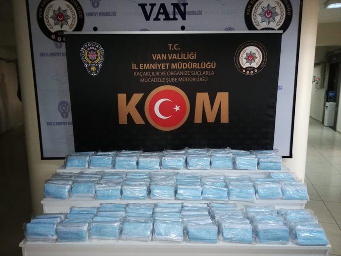 Li Wanê 7 hezar maskeyên qaçax hatin bidestxistin