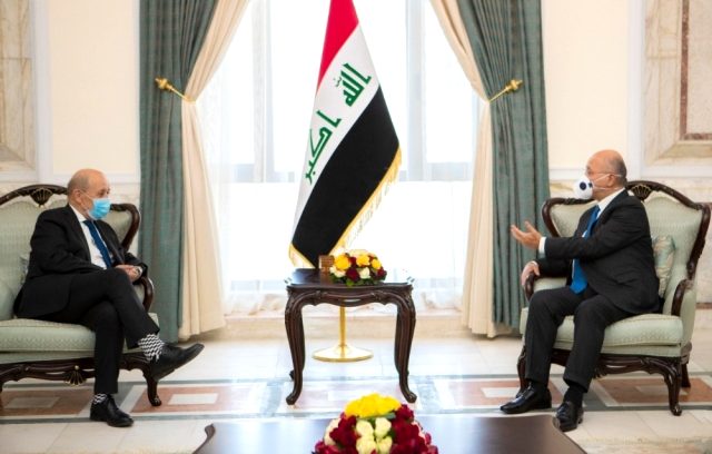 Le Drian bi Berhem Salih re hevdîtinekî kir