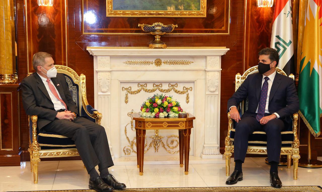 Neçîrvan Barzanî, balyozên Amerîkayê û Yûnanistanê qebûl kir