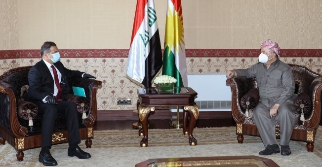 Serok Barzanî Dr. Selîm Cibûrî qebûl kir