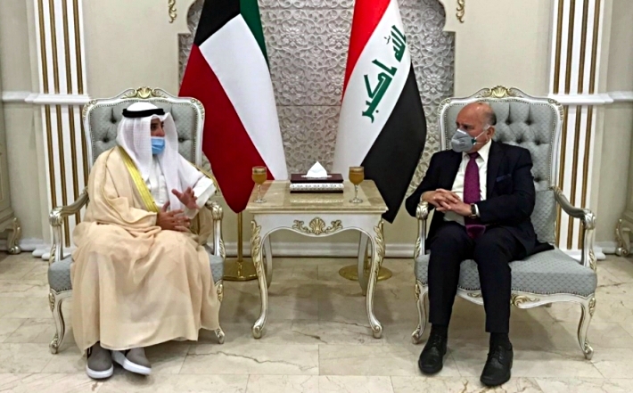 Wezîrê Derve yê Kuwêtê bi Fuad Husên re civiya