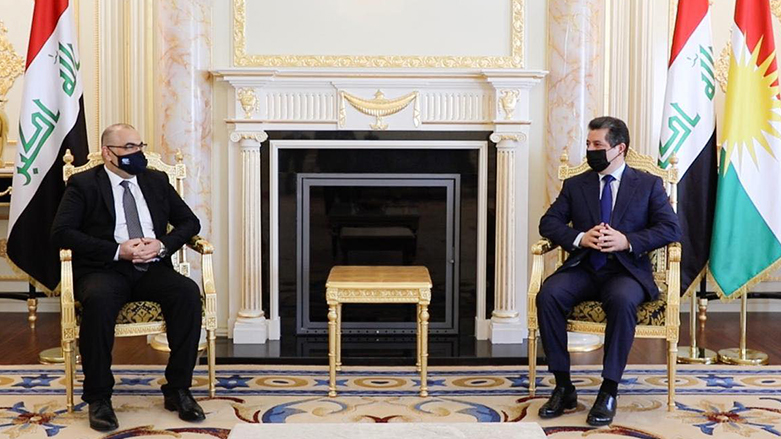Mesrur Barzanî bi Wezîrê Veguhestin û Gihandinê yê Iraqê re civiya