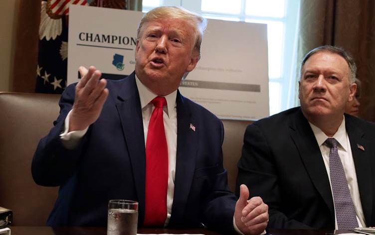 Çînê, Trump û Pompeo di nava wan de dorpêçê danî ser 28 kesan