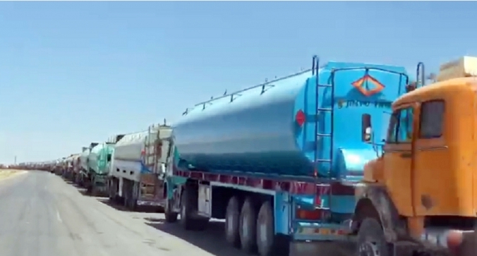 SANA: Amerîkayê 30 tankêr petrol ji Rojavayê Kurdistanê gihand Iraqê