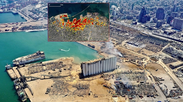 NASAyê dîmena ji fezayê ya teqîna Beyrûdê belav kir