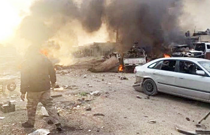 Li Ezazê wesayîta bombebarkirî hat teqandin: 4 kustî, 20 birîndar