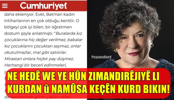 Keçên Kurd berteka tund nîsanî nivîskara tirk dan...