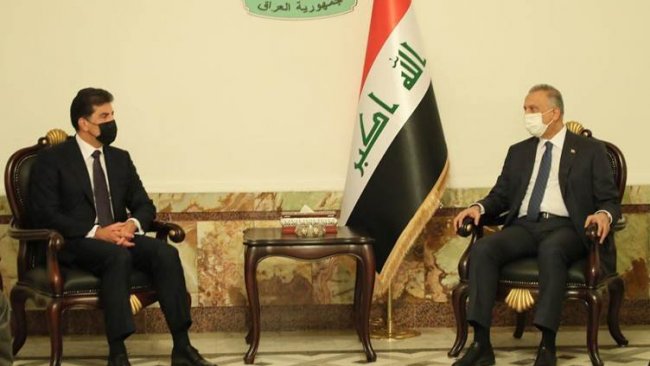 Nêçîrvan Barzanî li ofîsa xwe pêswazî li Mistefa Kazimî kir