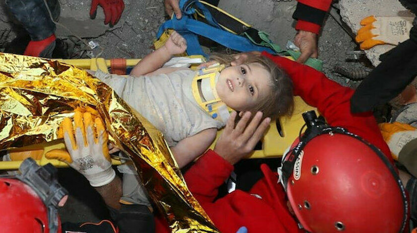 Pistî 91 saetan keça 4 salî Ayla Gezgîn ji bin kavilan hat rizgarkirin