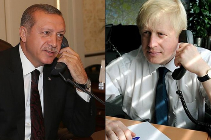 Johnson û Erdogan pêshatên Derya Spî û serê Azerbaycan û Ermenîstanê gotûbêj kirin