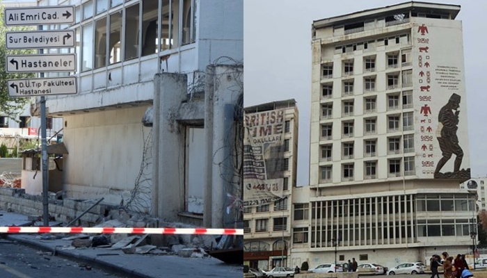 Mala Artêsa Tirk a li kêleka Meydana Sêx Seîd tê xirakirin