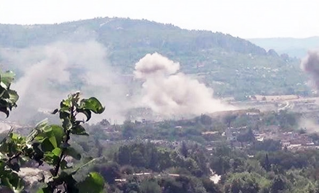 Balafirên Rûsî li Çiyayê Kurmênc komên çekdar bombebaran kirin