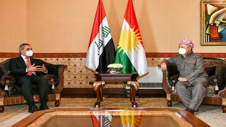 Serok Barzanî pêswazî li Serokê Encûmena Bilind a Dadweriya Iraqê kir